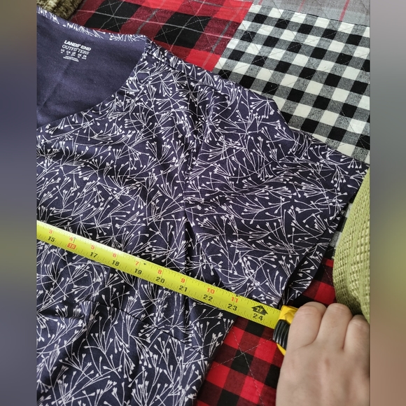 Land's End Plus Size Scrub Top - Picture 10 of 11